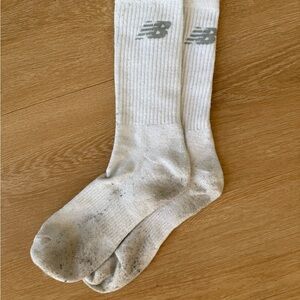 New Balance Gray Logo Athletic Socks